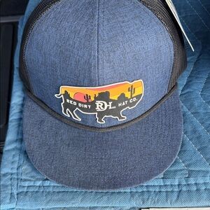Blue and Black Trucker Hat